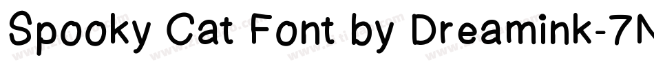 Spooky Cat Font by Dreamink-7NTypes字体转换